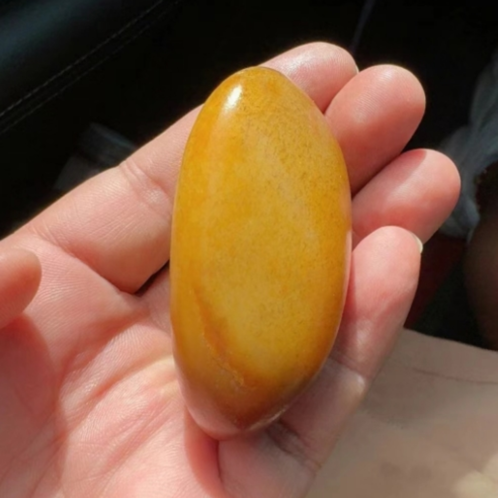 Imperial Golden Egg Exquisite Lonely Stone – 120g for Handheld - Image 3