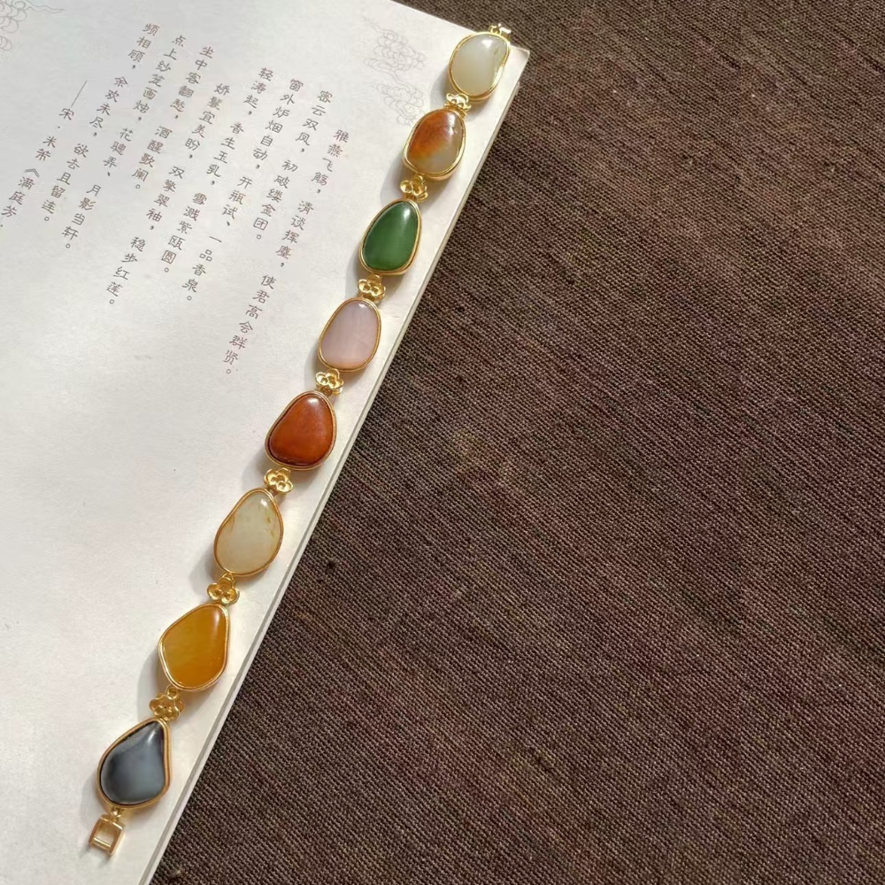 Lonely Stone “Treasure of Colors” Gold Bracelet – 21.7g - Image 5