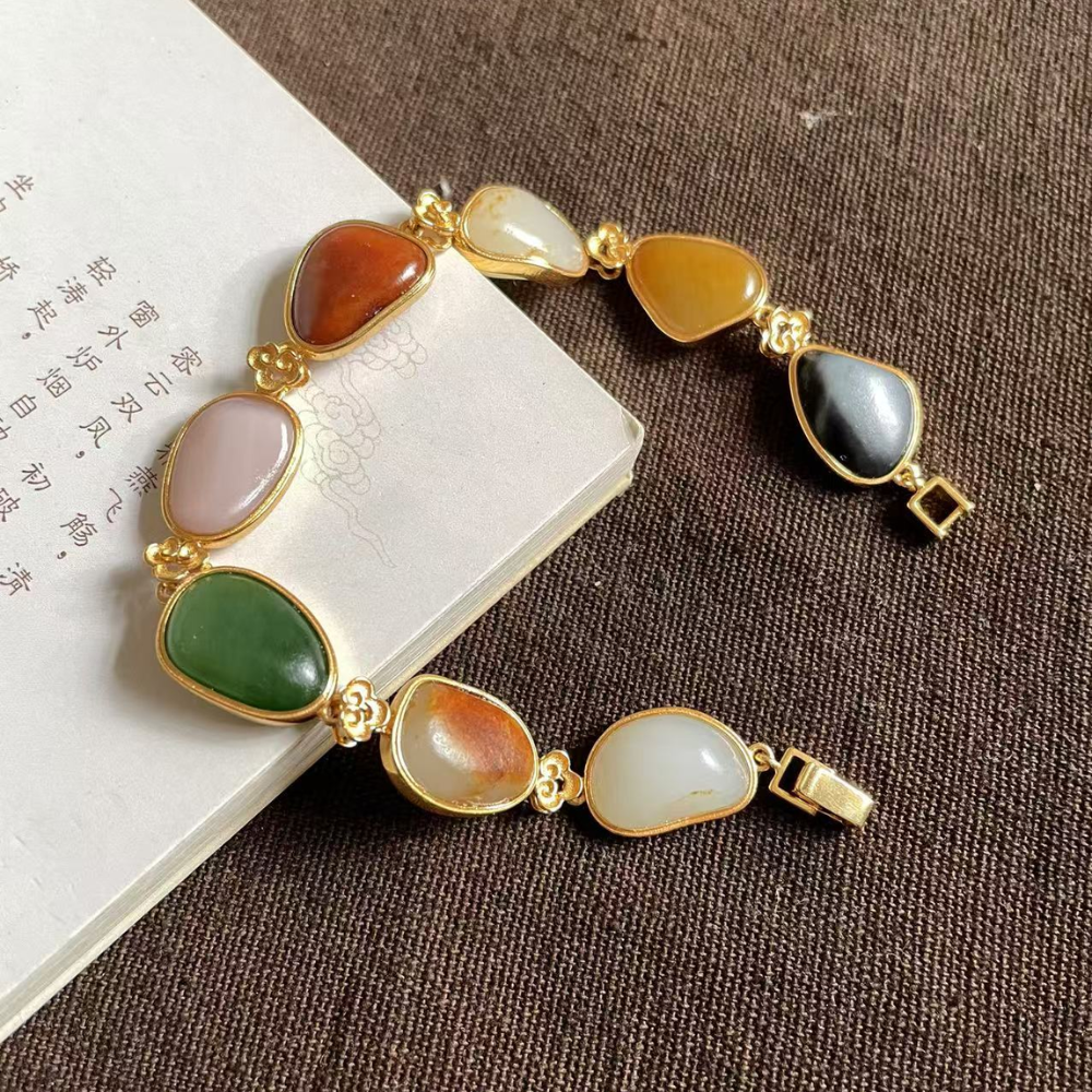 Lonely Stone “Treasure of Colors” Gold Bracelet – 21.7g - Image 3