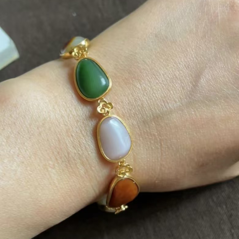 Lonely Stone “Treasure of Colors” Gold Bracelet – 21.7g - Image 6