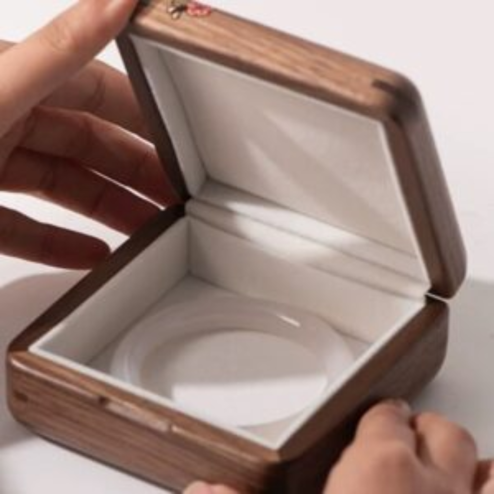 Wooden Jewelry Box with Hand-Painted Design - Image 3